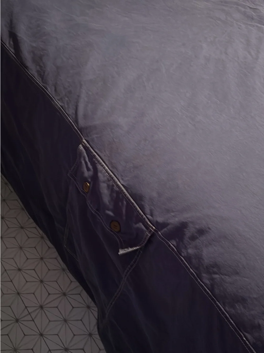 Pottery Barn Soft Navy Blue Bedding Duvet Cover - full size